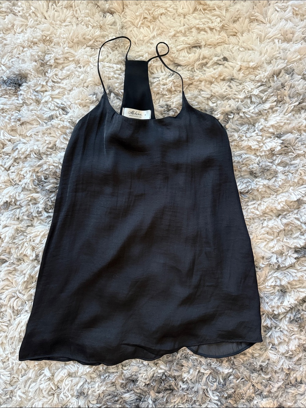 Mahina size small Black Camisole Top WORM ONCE